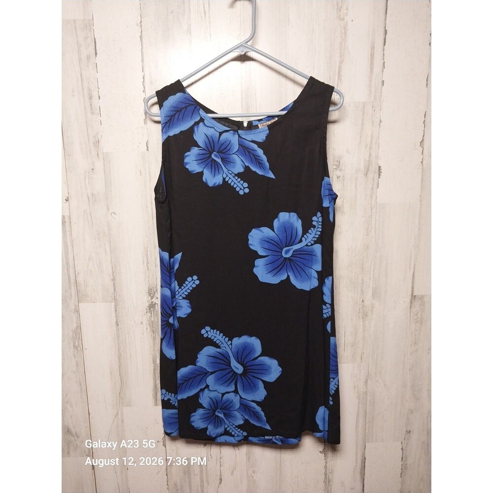 Aloha Hut Hawaii Women's Small Black Sleeveless Dress